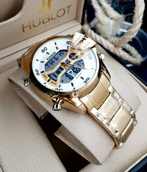 RELOJ CASIO DOBLE HORA  R6