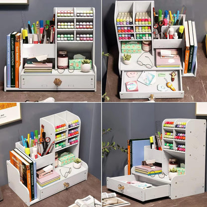Organizador de Escritorio Multifuncional Premium ✔