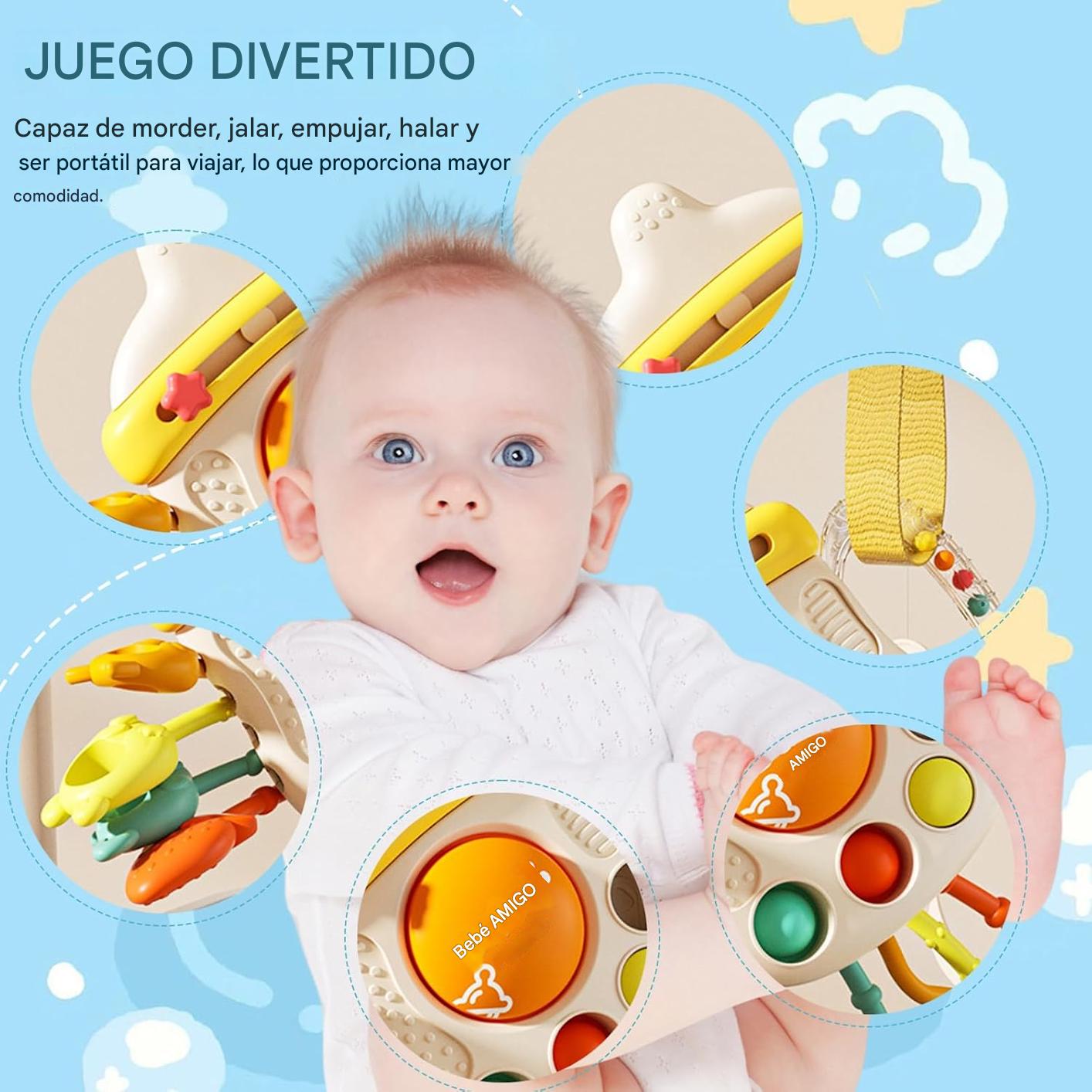 JUGUETE SENSORIAL 7 EN 1 🍼 ALIVIA DENTICIÓN Y CALMA AL INSTANTE ✔