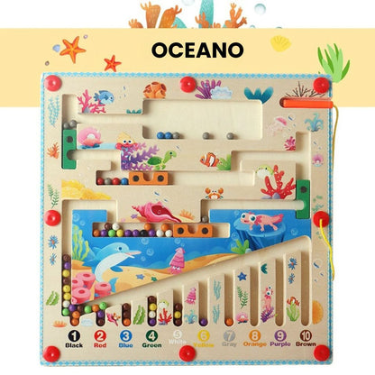 🧠 LABERINTO MAGNÉTICO DE MADERA – APRENDE JUGANDO SIN PANTALLAS