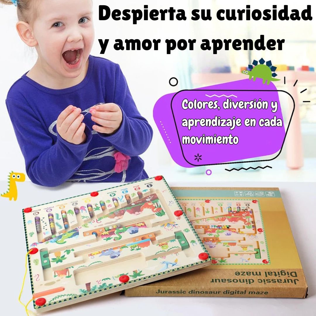 🧠 LABERINTO MAGNÉTICO DE MADERA – APRENDE JUGANDO SIN PANTALLAS