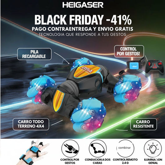 CARRO ACROBÁTICO 360° 6 EN 1 CONTROL POR GESTOS Y REMOTO