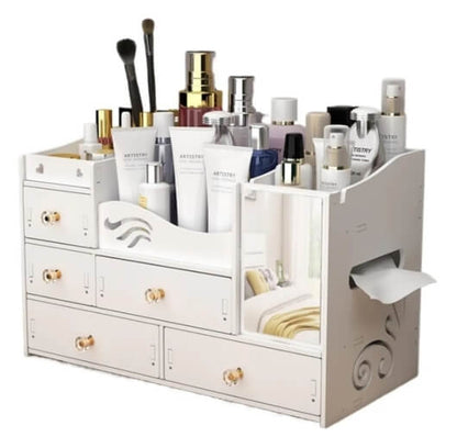 ORGANIZADOR DE MAQUILLAJE TODO EN UNO ¡DISEÑO MODERNO Y SUPER UTIL! ✔