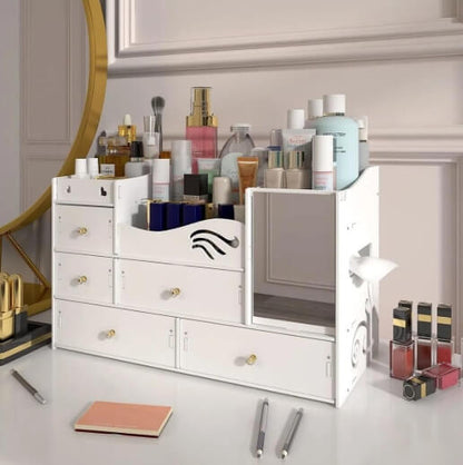 ORGANIZADOR DE MAQUILLAJE TODO EN UNO ¡DISEÑO MODERNO Y SUPER UTIL! ✔