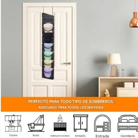 ¡Lleva 1 Organizador para Gorras de 7 Puestos y Llévate otro GRATIS! ✔