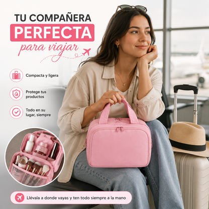 COSMETIQUERA ORGANIZADORA DE 8 COMPARTIMIENTOS – ORGANIZA TODO EN SEGUNDOS 💖
