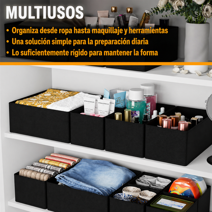 PACK X8 ORGANIZADORES PLEGABLES – Ahorra espacio y elimina el desorden en segundos