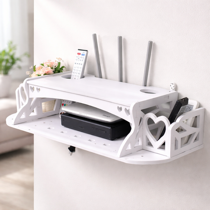 ESTANTE ORGANIZADOR WIFI TODO EN UNO – ¡DISEÑO MODERNO Y RESISTENTE! ✔