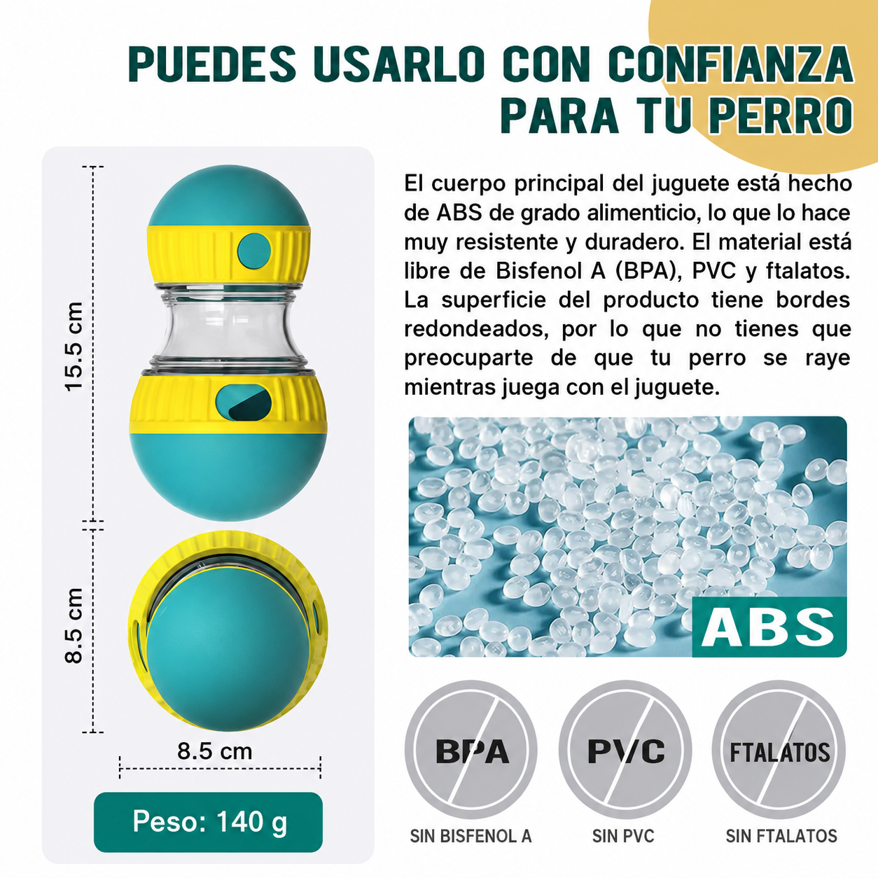 JUGUETE INTERACTIVO PARA PERROS – MENOS ANSIEDAD Y MÁS DIVERSIÓN ✔️