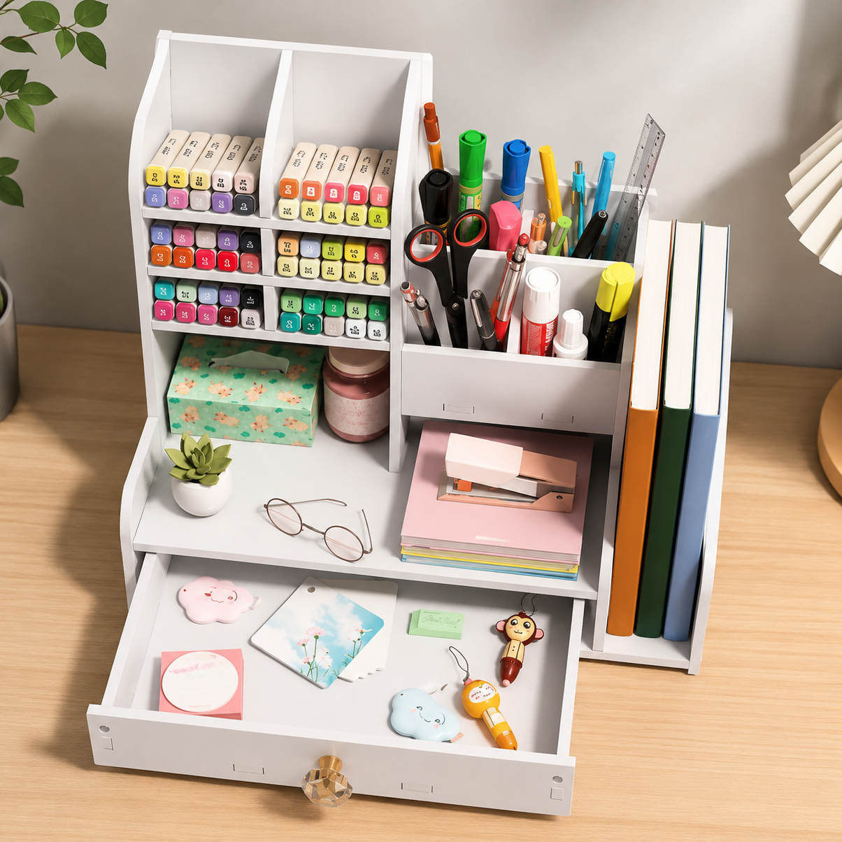 Organizador de Escritorio Multifuncional Premium ✔