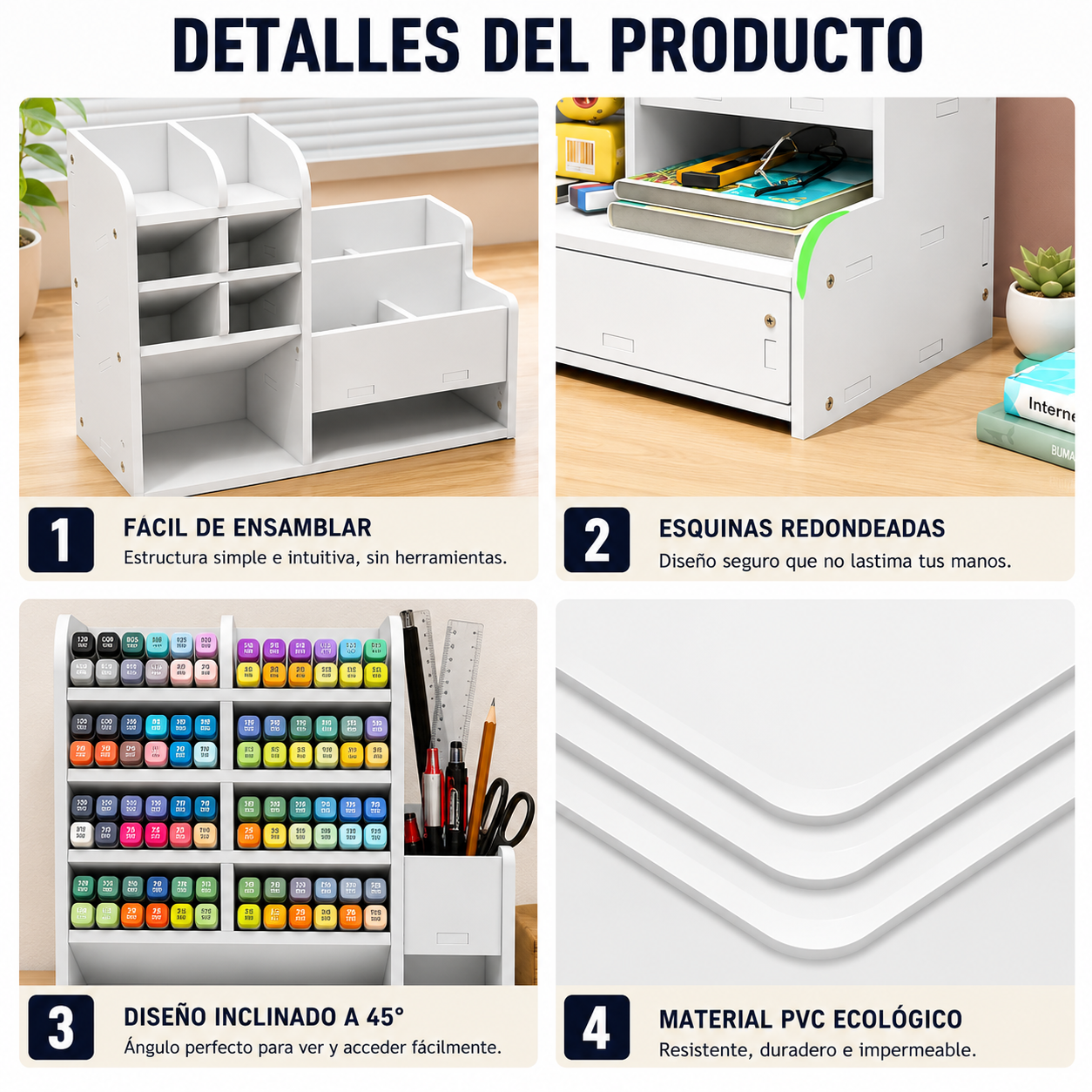 Organizador de Escritorio Multifuncional Premium ✔