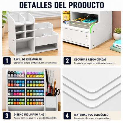 Organizador de Escritorio Multifuncional Premium ✔