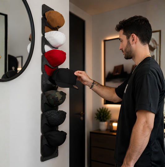 Organizador de Gorras para Pared de 7 Puestos | Compra 1 y Llévate Otro GRATIS 🎁