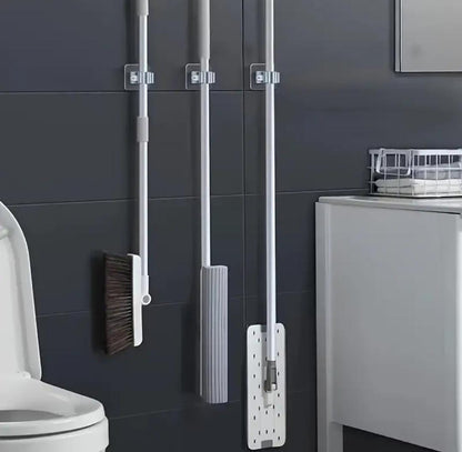 PACK DE 4 SOPORTES ORGANIZADOR ESCOBAS Y TRAPEROS ✔
