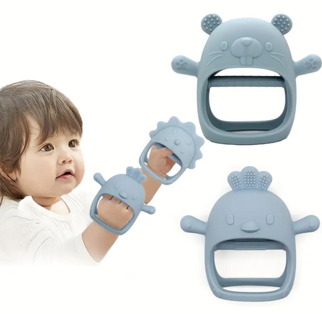 Guante Para La Dentición en Silicona – Suave, Seguro y Divertido ✔