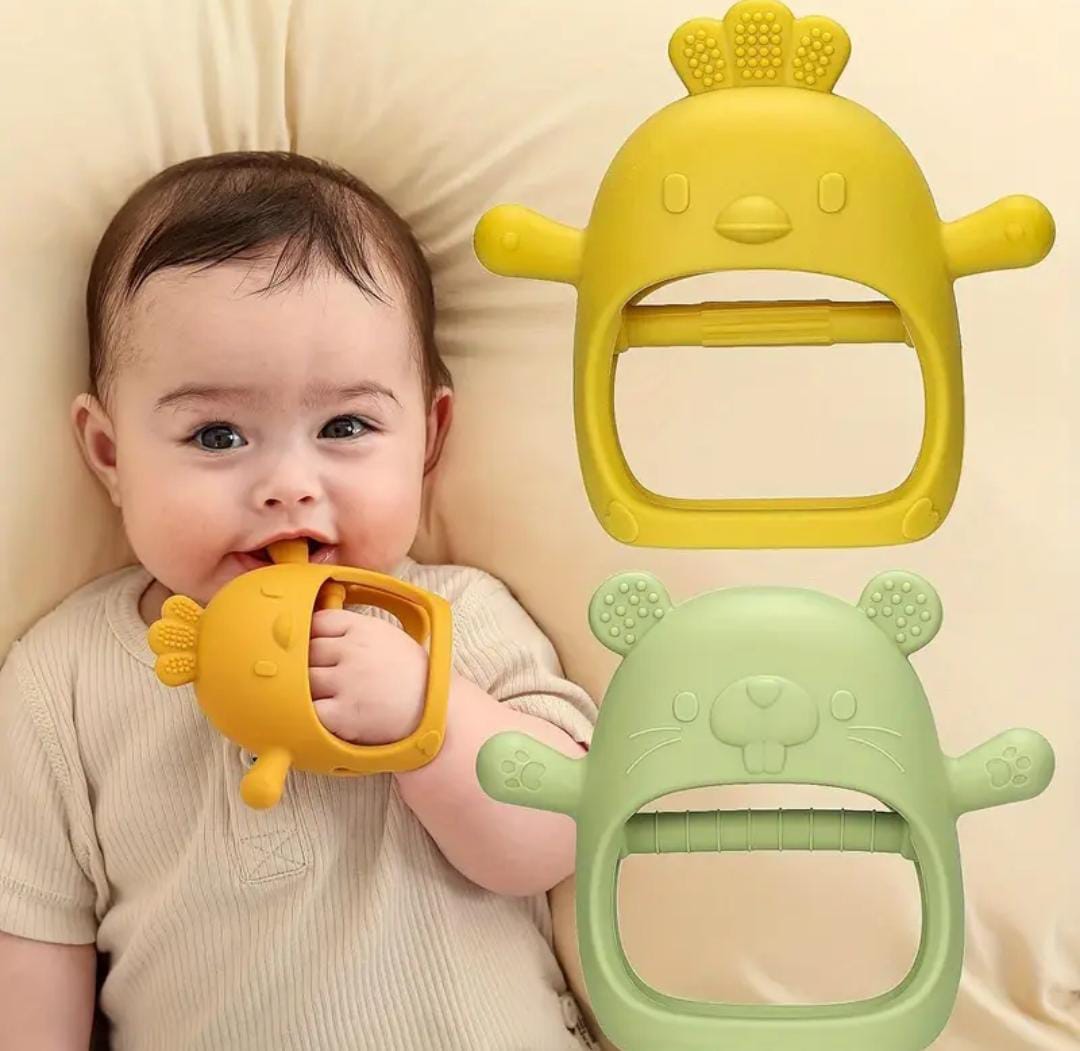 Guante Para La Dentición en Silicona – Suave, Seguro y Divertido ✔