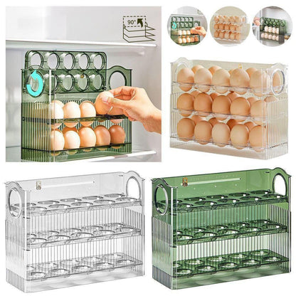 Organizador Automático de Huevos 30 Unidades – Evita Roturas y Desorden 🥚✔