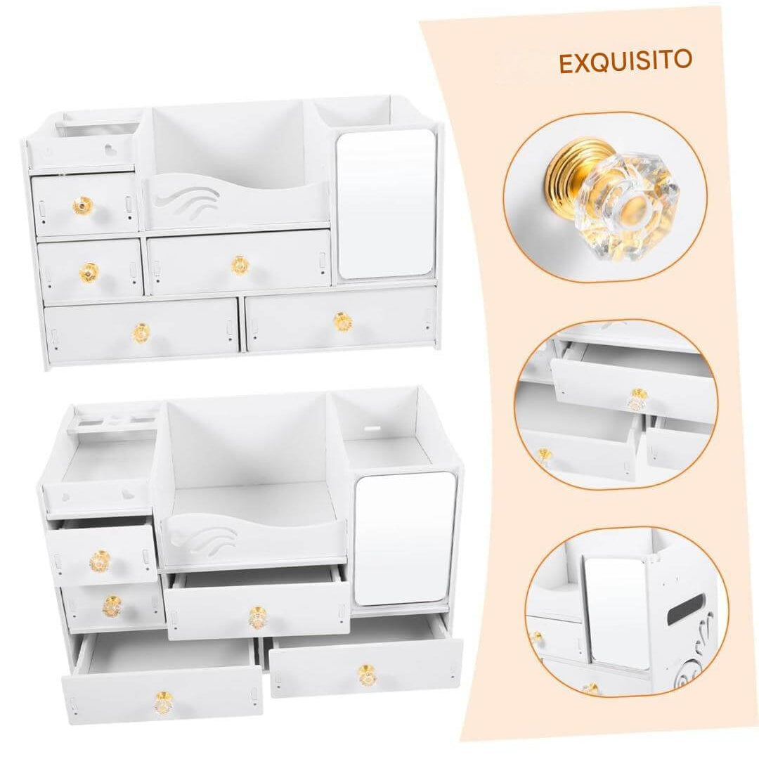 ORGANIZADOR DE MAQUILLAJE TODO EN UNO ¡DISEÑO MODERNO Y SUPER UTIL! ✔