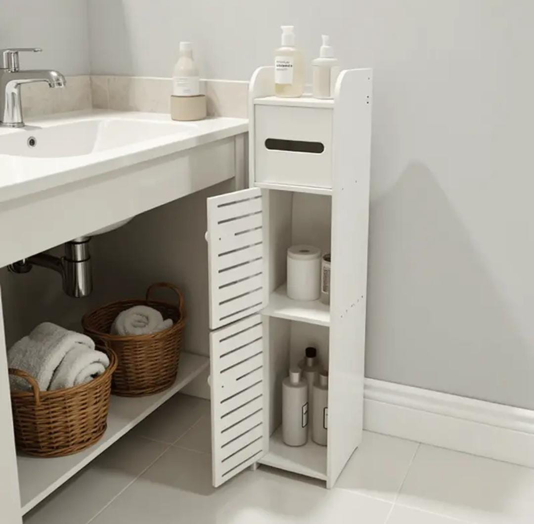 ORGANIZADOR DE BAÑO MULTIFUNCIONAL – ¡AHORRA ESPACIO Y MANTÉN TODO EN ORDEN! ✔