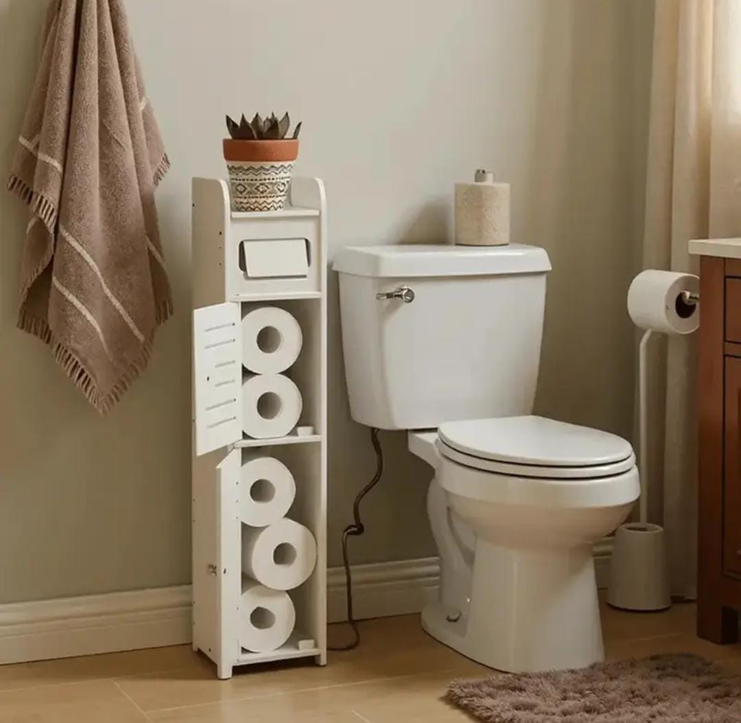 ORGANIZADOR DE BAÑO MULTIFUNCIONAL – ¡AHORRA ESPACIO Y MANTÉN TODO EN SU LUGAR! ✔