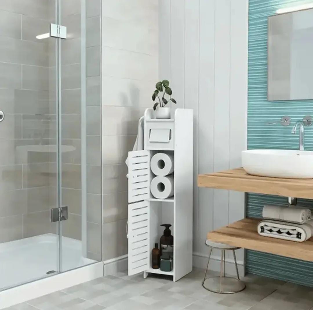 ORGANIZADOR DE BAÑO MULTIFUNCIONAL – ¡AHORRA ESPACIO Y MANTÉN TODO EN ORDEN! ✔