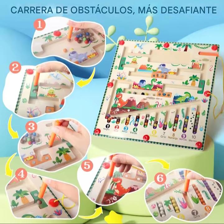 🧠 LABERINTO MAGNÉTICO DE MADERA – APRENDE JUGANDO SIN PANTALLAS