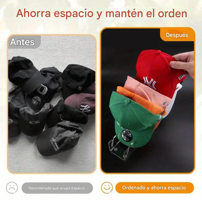 LLÉVATE 1 ORGANIZADOR DE GORRAS DE 7 PUESTOS Y TE DAMOS OTRO TOTALMENTE GRATIS🎁✔️