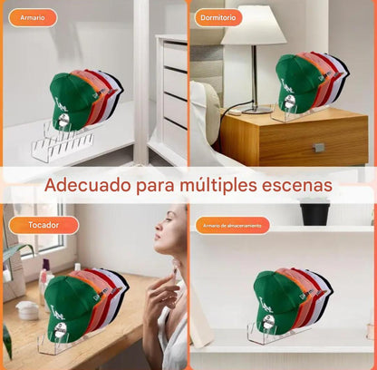 LLÉVATE 1 ORGANIZADOR DE GORRAS DE 7 PUESTOS Y TE DAMOS OTRO TOTALMENTE GRATIS🎁✔️