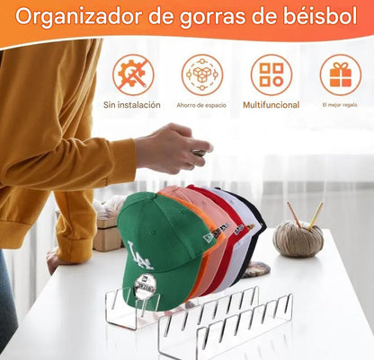 LLÉVATE 1 ORGANIZADOR DE GORRAS DE 7 PUESTOS Y TE DAMOS OTRO TOTALMENTE GRATIS🎁✔️
