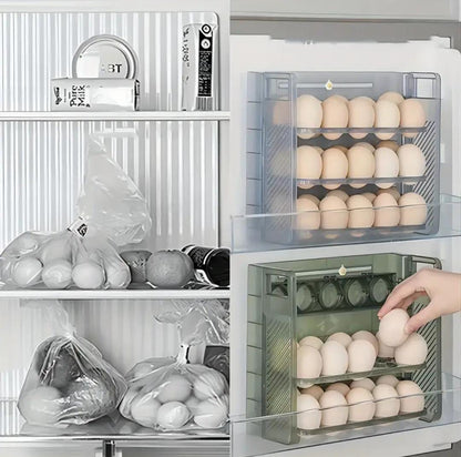 Organizador Automático de Huevos 30 Unidades – Evita Roturas y Desorden 🥚✔