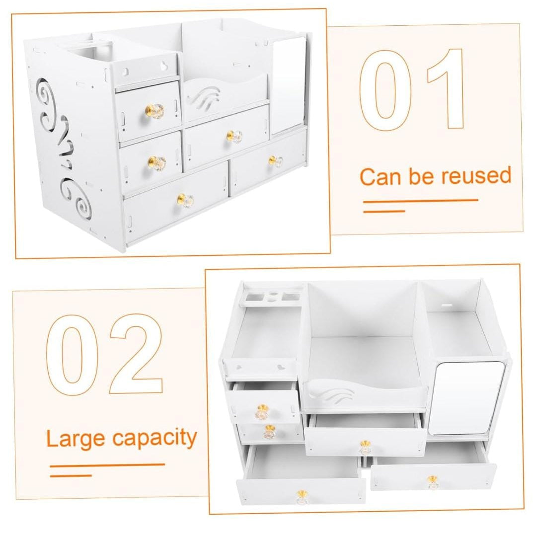 ORGANIZADOR DE MAQUILLAJE TODO EN UNO ¡DISEÑO MODERNO Y SUPER UTIL! ✔