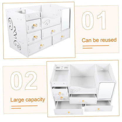 ORGANIZADOR DE MAQUILLAJE TODO EN UNO ¡DISEÑO MODERNO Y SUPER UTIL! ✔