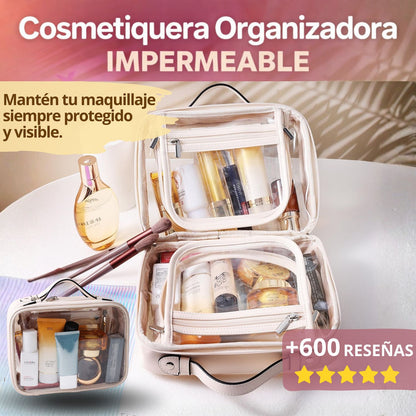 COSMETIQUERA ORGANIZADORA IMPERMEABLE – MAQUILLAJE SIEMPRE PROTEGIDO Y A LA MANO