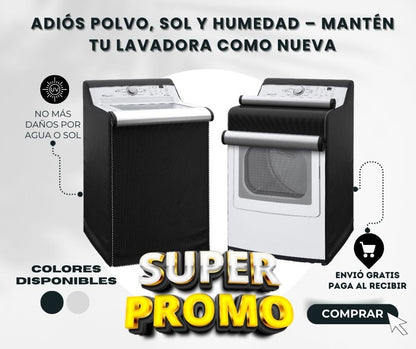 FUNDA PARA LAVADORA – PROTECCIÓN CONTRA AGUA, SOL Y POLVO ✔