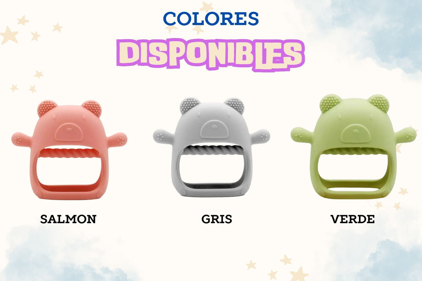 Guante Para La Dentición en Silicona – Suave, Seguro y Divertido ✔