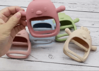 Guante Para La Dentición en Silicona – Suave, Seguro y Divertido ✔