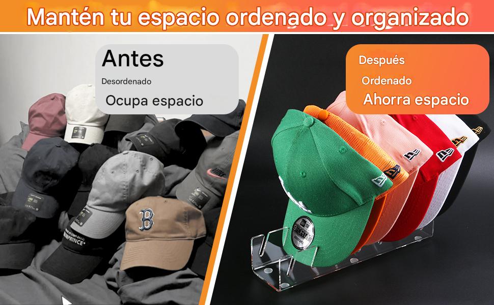 LLÉVATE 1 ORGANIZADOR DE GORRAS DE 7 PUESTOS Y TE DAMOS OTRO TOTALMENTE GRATIS🎁✔️