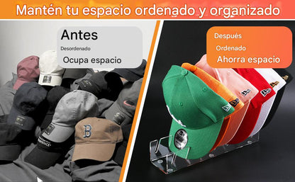 LLÉVATE 1 ORGANIZADOR DE GORRAS DE 7 PUESTOS Y TE DAMOS OTRO TOTALMENTE GRATIS🎁✔️