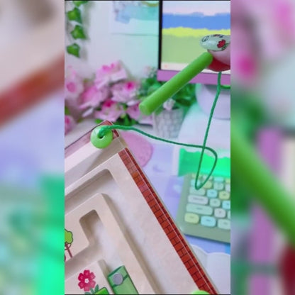 🧠 LABERINTO MAGNÉTICO DE MADERA – APRENDE JUGANDO SIN PANTALLAS