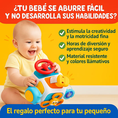 CUBO SENSORIAL DIDACTICO 10 EN 1 DIVERSIÓN GARANTIZADA