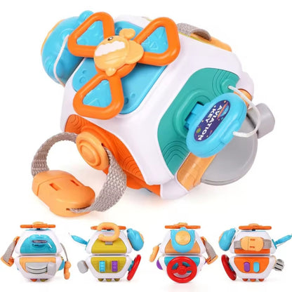 CUBO SENSORIAL DIDACTICO 10 EN 1 DIVERSIÓN GARANTIZADA