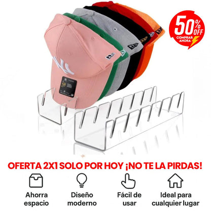 LLÉVATE 1 ORGANIZADOR DE GORRAS DE 7 PUESTOS Y TE DAMOS OTRO TOTALMENTE GRATIS🎁✔️