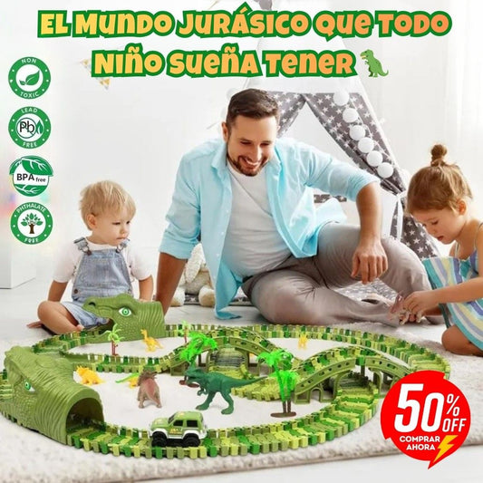 DINO TRACK 168 PCS 🐊 | LA PISTA FLEXIBLE QUE SE TRANSFORMA COMO QUIERAS ✔